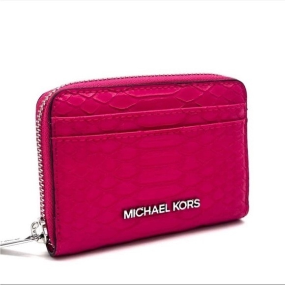 Michael Kors Handbags - Michael Kors Medium ZA Card Case Wallet
Electric Pink Multi